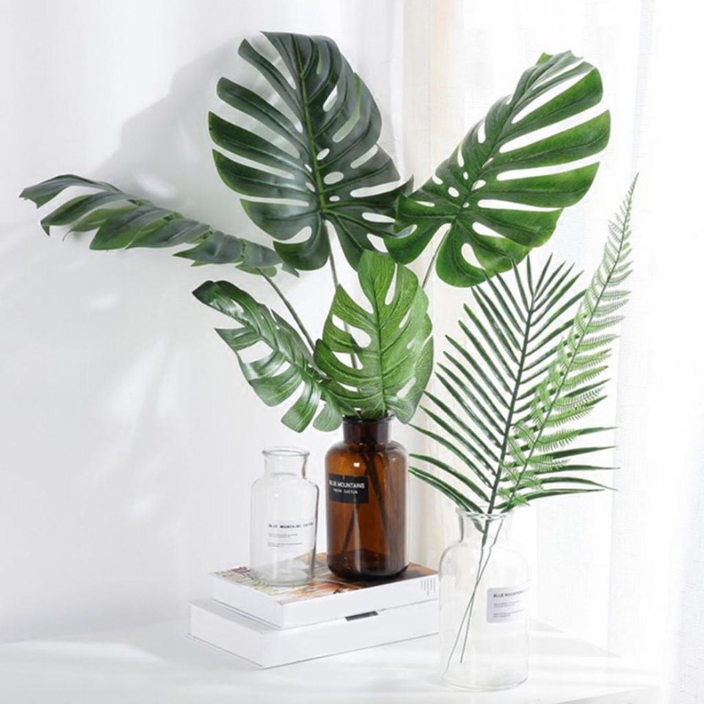 Monoceros 1Pc Nordic Style Fake Monstera Leaf Plant Home Office Decoration Photo Prop