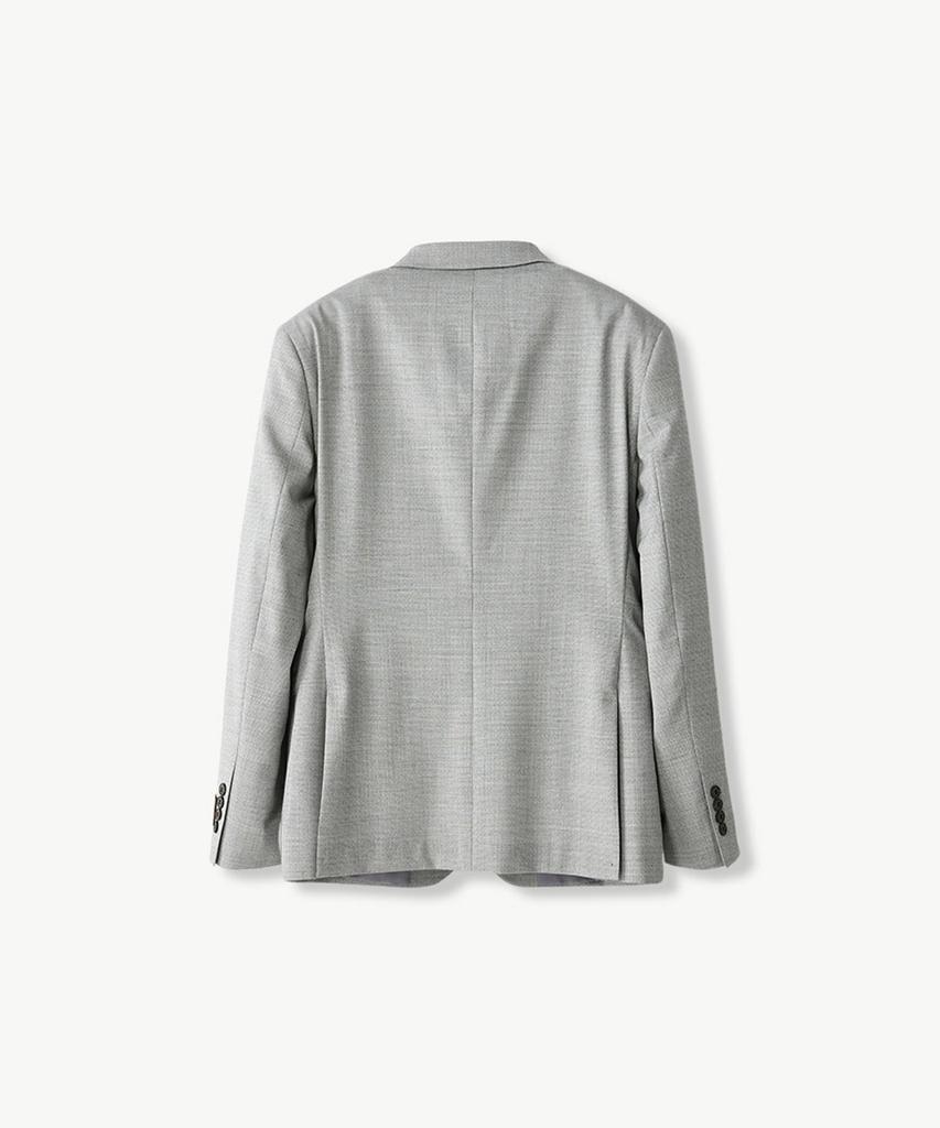 Stco Португалия Пауло Шерстяной Эластичный Комфортный Пиджак Серый (Slim Fit)_Ssjvb71Ssg
