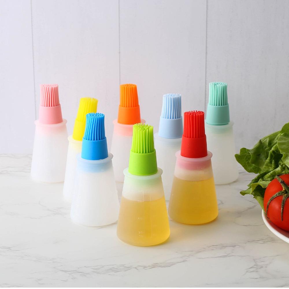 Non-Toxic Squeeze Oil Bottle Silicone BBQ Cooking Tool NEW Oil Dispenser  Kitchen