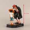 18 см Аниме Фигурка One Piece Луффи Четыре Императора Шанкс Мальчик в Соломенной Шляпе Фигурка Действия Монки Д. Луффи ПВХ Коллекционная Модель Куклы Игрушки