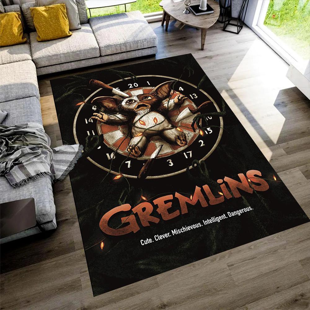 Gremlins Carpet Design for Entryway Balcony Playrooms Bedrooms Antislip Carpet Anime Office Decor Perfect Gift for Friends & Family