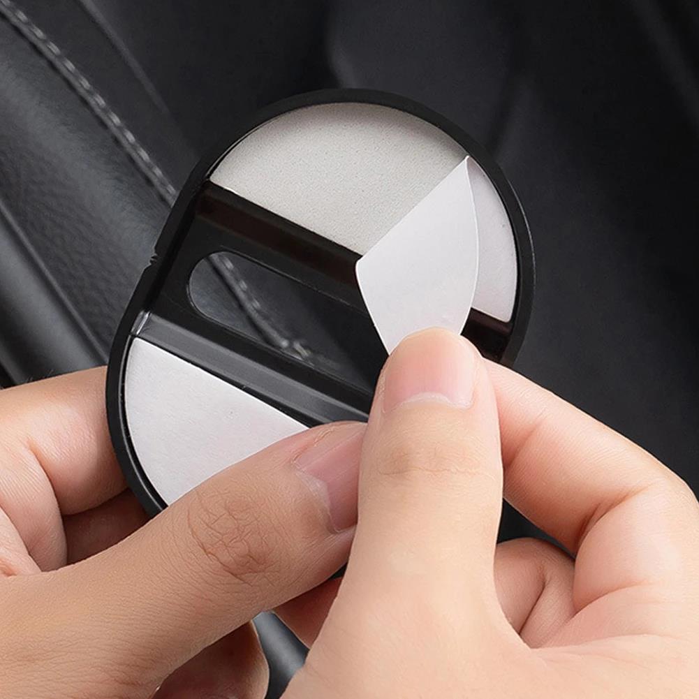 4pcs Car Door Closing Shockproof Plastic Cushion Mute Shock Absorber Protective Covers Universal Car Door Latch Accessories Interior Mirrors 6