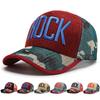 Autumn Hat Mesh Camouflage Men and Women Breathable Sunshade Baseball Hat Linen Embroidery Letter Fashion Duck Tongue Yong Hat