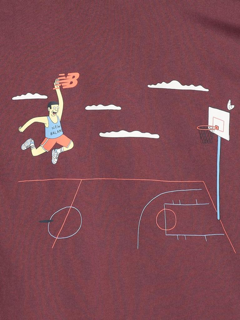Cohen New Balance Basketball Graphic T-Shirt 75254070477 3990 WINE (39) XL