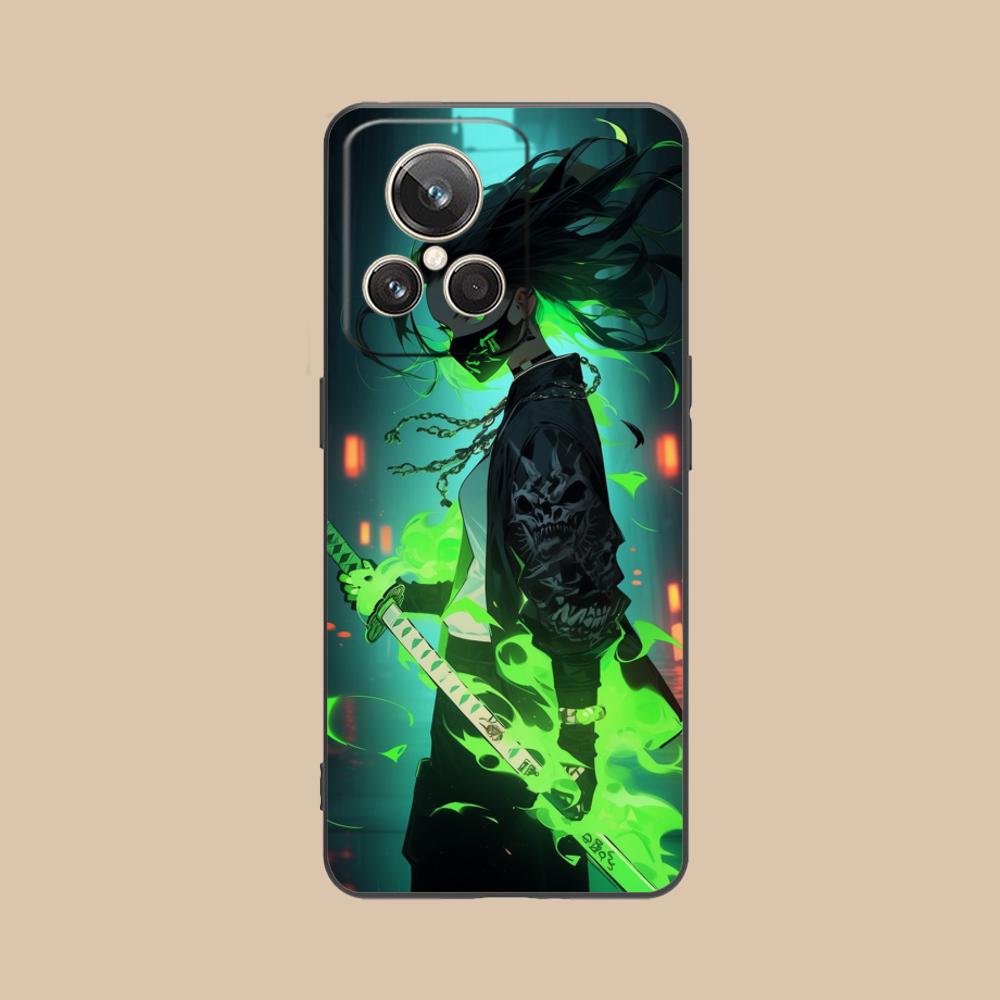 Чехол для мобильного телефона с аниме-девушкой для Realme GT 8 Neo Pro C75 73 71 C67 65 C55 53 C35 31 C20 15 Цветной печатный чехол Красивый