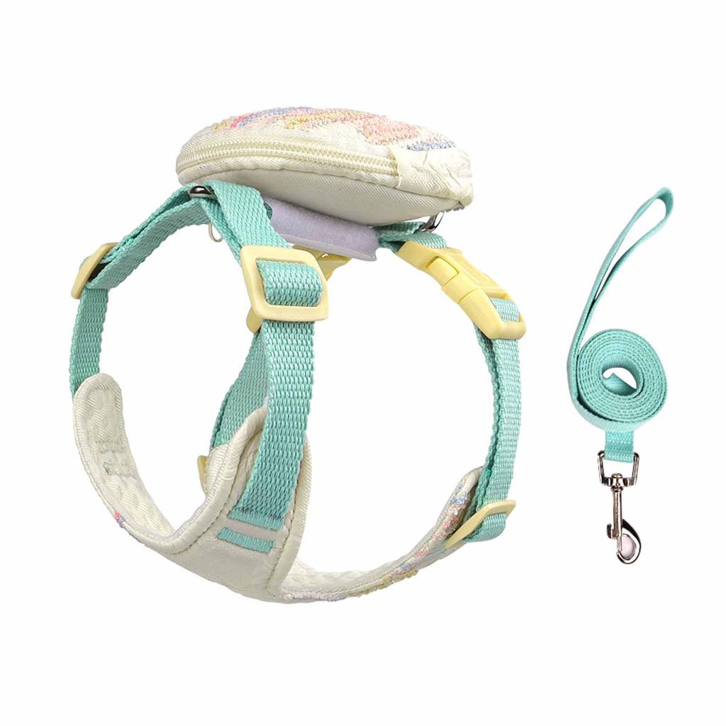 Pet Leash & Puppy Backpack Set, Dog Chest and Back with Leash, Outdoor Walking for Small Dogs