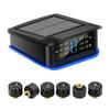 Система мониторинга безопасности сигнализация солнечная TPMS цифровой ЖК-дисплей грузовик RV TPMS со световым индикатором предупреждение сигнализация давления в шинах автомобиля 6 внешних датчиков