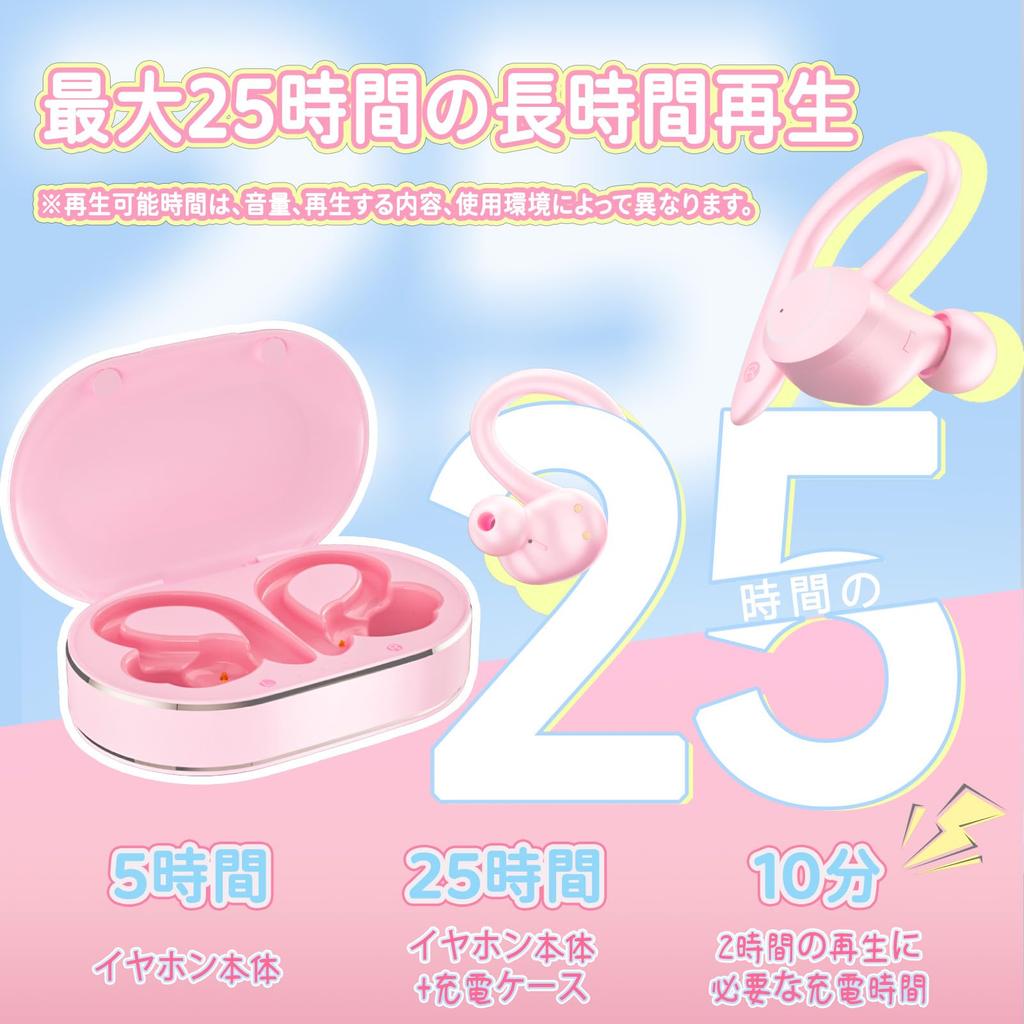 Boytond Bluetooth Wireless Bluetooth Sound LED Comfortable IPX7 for Suitable for Web YYK-Q35 Earphones, Ear-Hook 5.3, Hi-Fi Quality, Display, Fit,