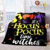 Hocus Pocus Creative Flannel Print Blanket, Super Soft and Comfortable, Perfect for Sofa Naps or Home Blankets, the Perfect Gift