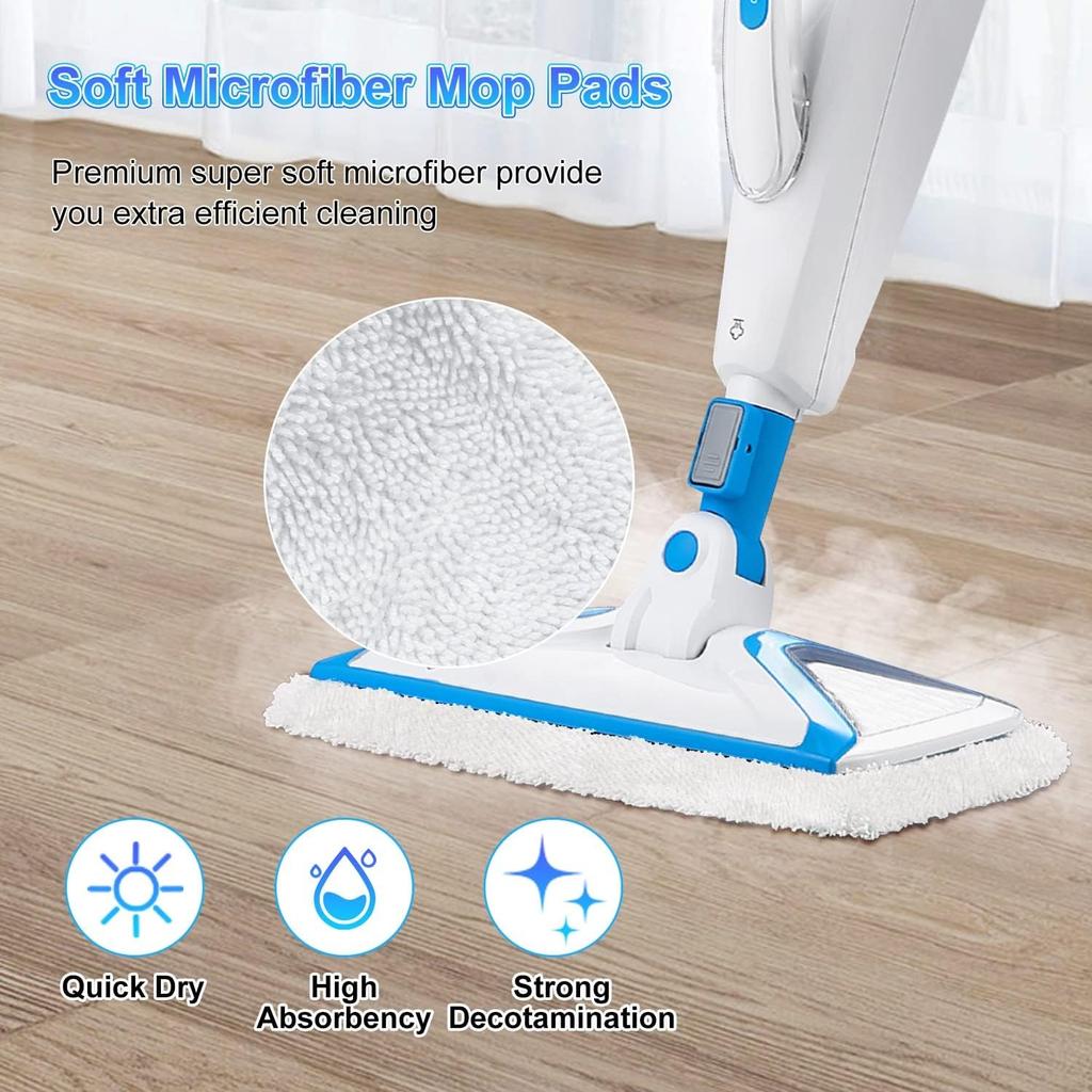 Steam Mop Replacement Pads Compatible with Bissell Powerfresh Mop Pads for Bissell 1940 1806 1544 1440 2075 2685 2814 Series Mops , 4 Pack