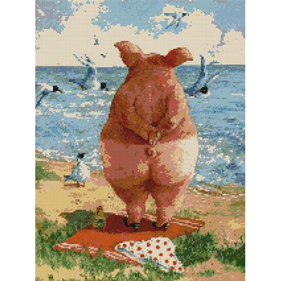 Huacan Алмазная картина вышивка крестиком Свинья 5D DIY Алмазная вышивка Мозаика Наборы страз животные