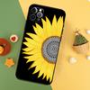 Чехол для телефона с подсолнухом для iPhone 17 17Air 16 16E 15 14 13 12 11 Pro Max 12 13 Mini Ударопрочный чехол