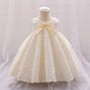Newborn Dress Flowers Mesh Fashion Party Little Princess Baby Dress  Birthday Gift Kids Clothes