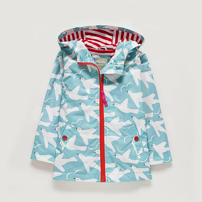 Ветрозащитная плюшевая ветровка с капюшоном Meanbear для мальчиков и девочек