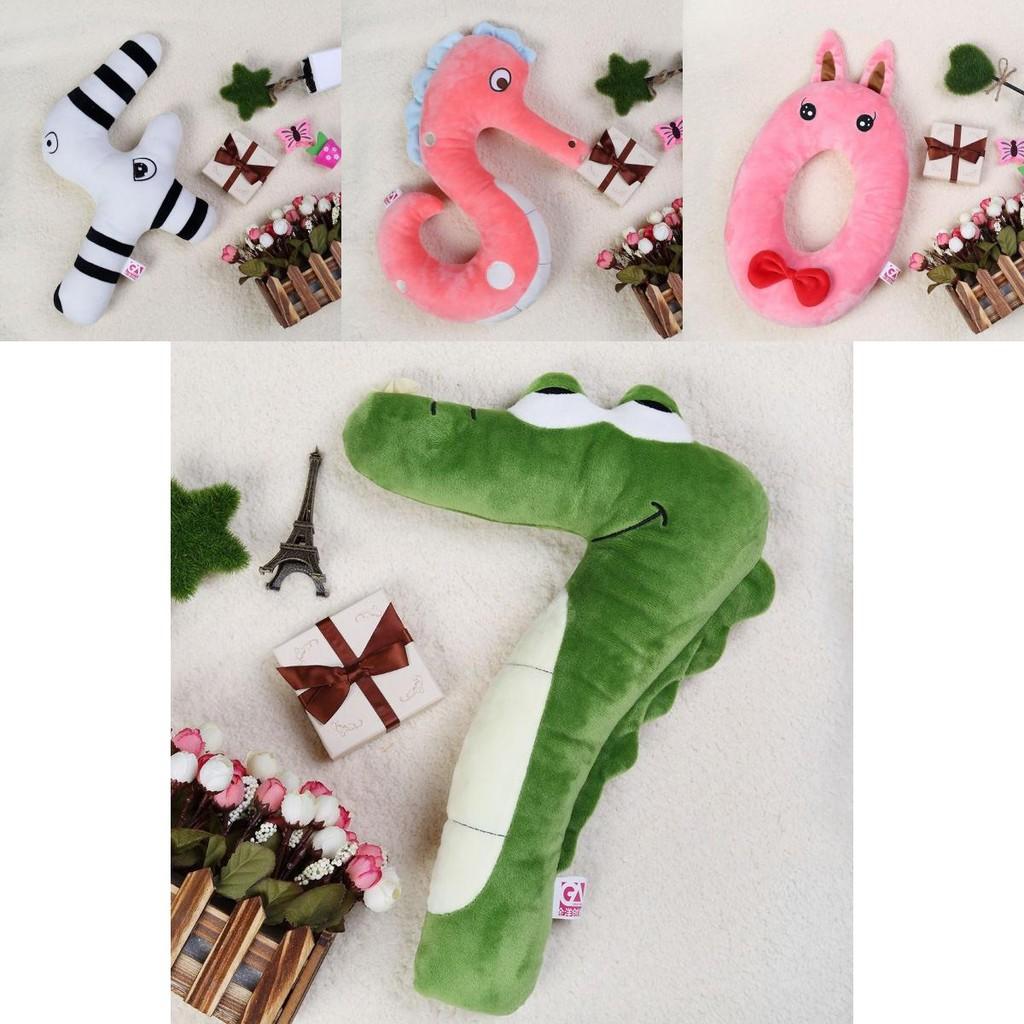 Plush Toy Cuddly Gift For Baby Kids Alphabet Lore Number Blocks