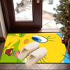 Cartoon rabbit Yellow Bird Carpet, Chair Rug,Rug for Office Bedroom living rooms, Doormat decor Fan Gift Christmas Gift