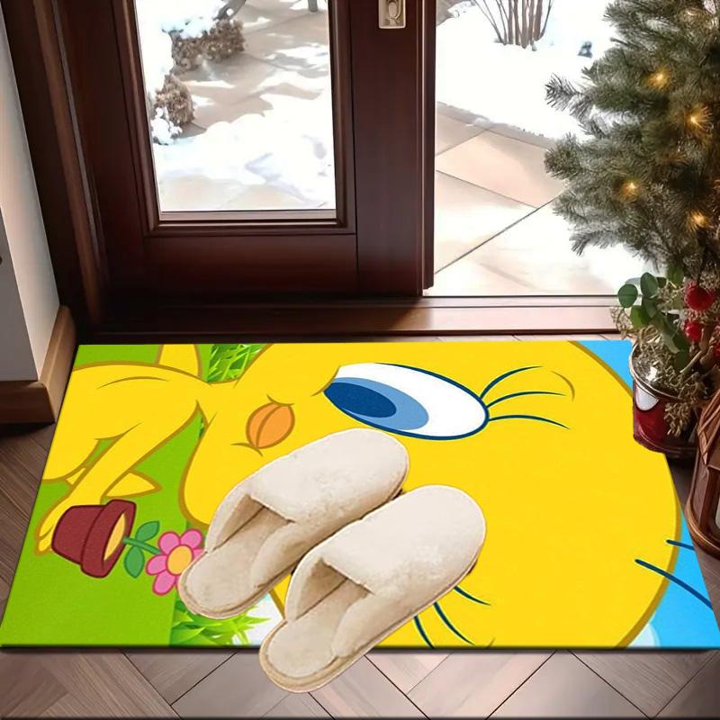 Cartoon rabbit Yellow Bird Carpet, Chair Rug,Rug for Office Bedroom living rooms, Doormat decor Fan Gift Christmas Gift