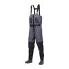Daiwa Tight Fit Salt Breath Zip Waders SW-4502B-T Black L-LL