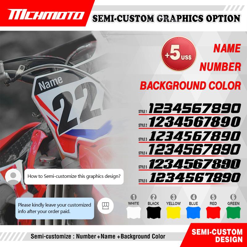MCHMFG New Style Graphics Decals Stickers Kit For Husqvarna 2016 2017 2018 TC FC TX FX FS 2017 2018 TE FE 125 250 450