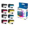 Cartridge for BROTHER LC424 LC424XL Compatible Multi-color X 8 - PREMIUM CARTRIDGE with DCP J1200W.