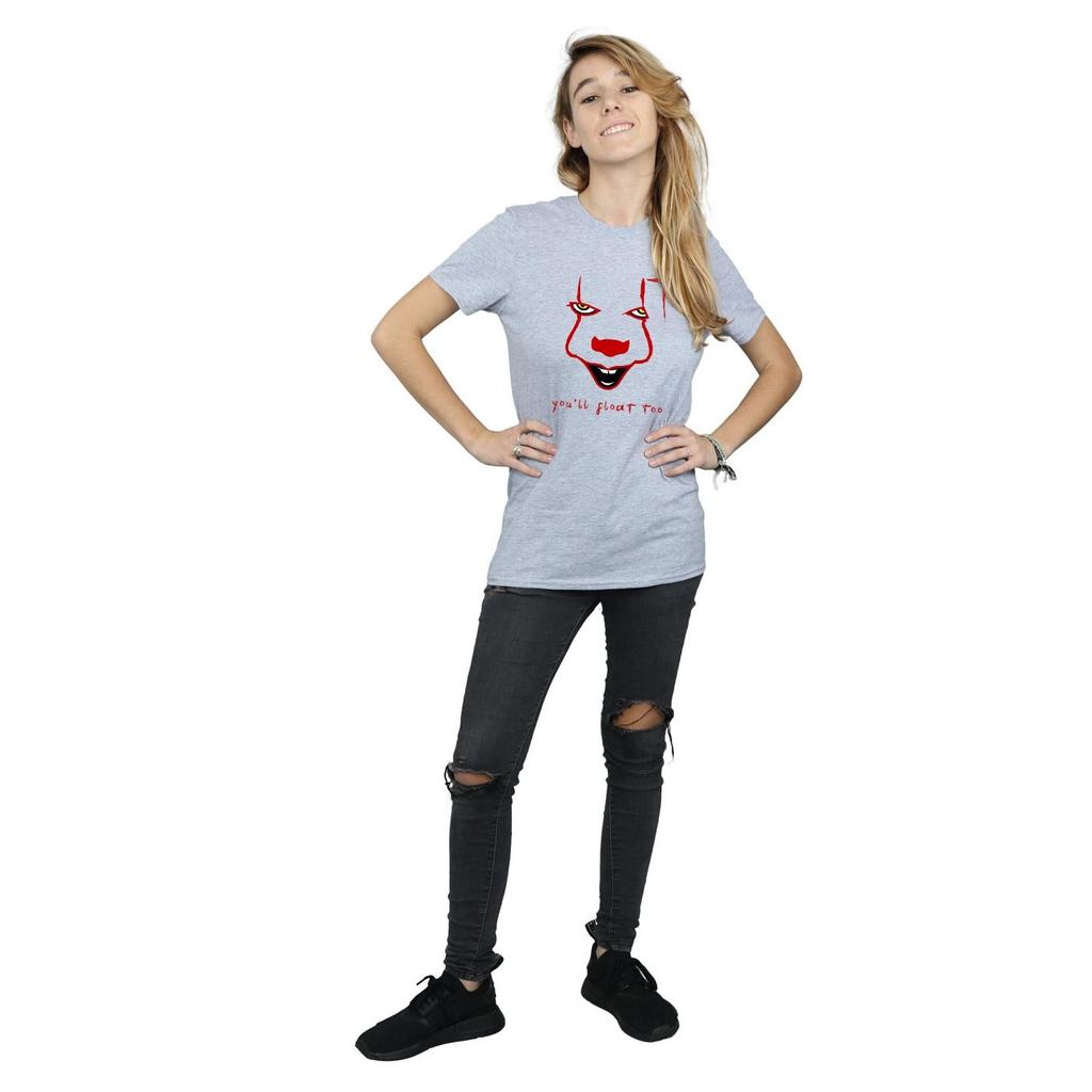 It Womens/Ladies Pennywise Float Cotton Boyfriend T-Shirt