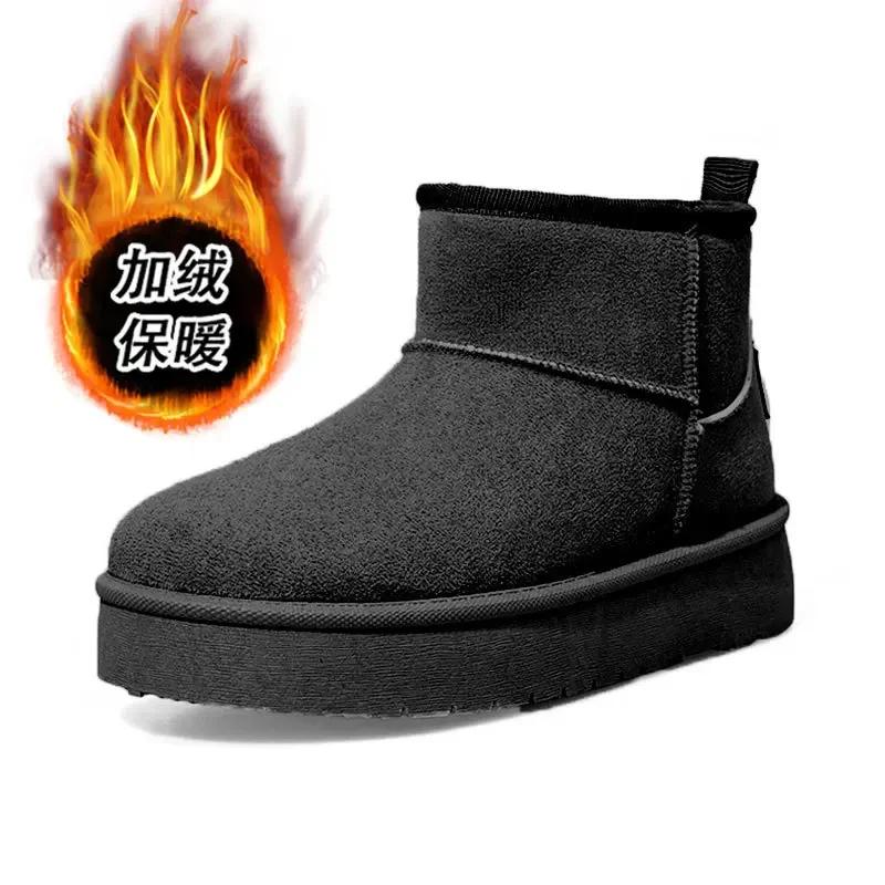 Мода 2024 года, новые классические утолщенные пушистые женские зимние сапоги, удобные теплые ботильоны, женская зимняя обувь, массивные ботинки Mujer