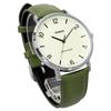 [Casio] Quartz Men's Watch MTP-VT03L-7B Cream and Green Leather Strap