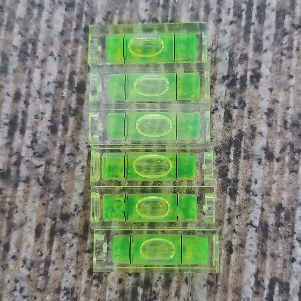 6 шт. Мини пузырьковый спиртовой уровень 10X10X29 мм квадратный уровень для настенных рам художественных дисплеев картин подвесных штативов для автофургонов измерительный