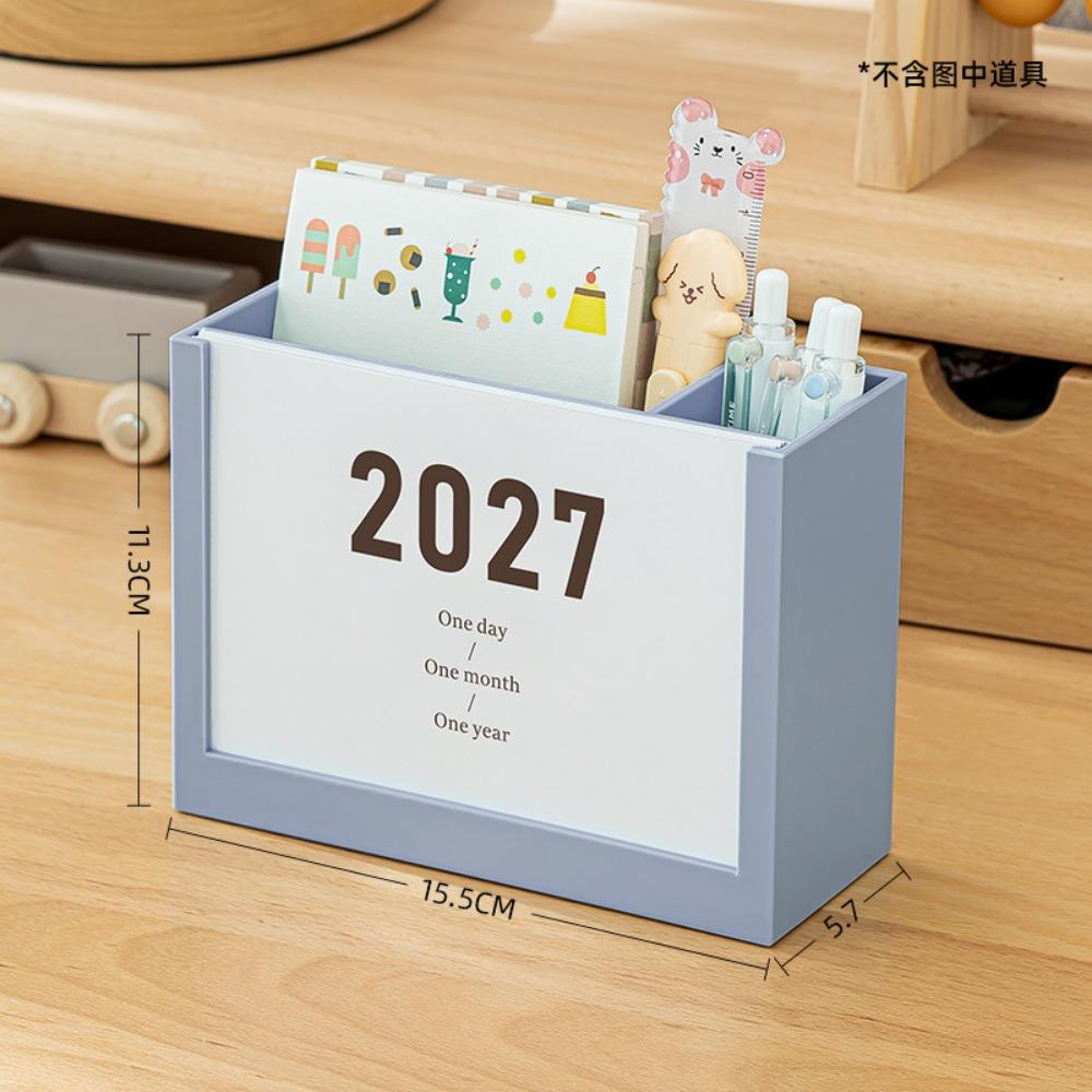 Self-discipline Plan 2027 Desk Calendar Multicolor Desktop Organization Box School