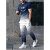 Summer New Men's T-shirt Pants Suit Camouflage Printing Short-sleeved Round Neck T-shirt Casual Outdoor Wear Comfortable