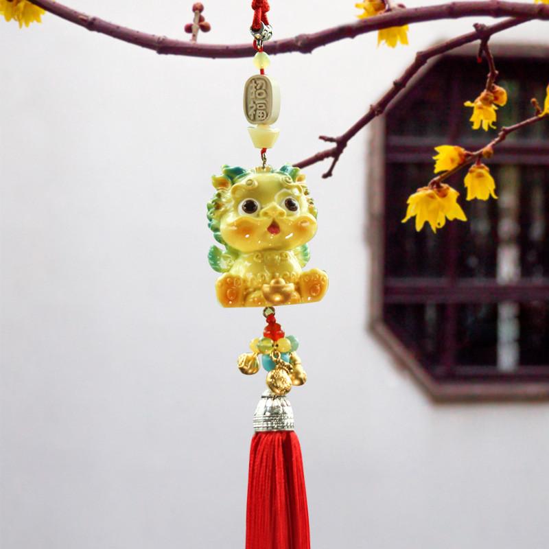 Style Resin Pixiu Car Accessory Decorative Pendant For Vehicle Interior