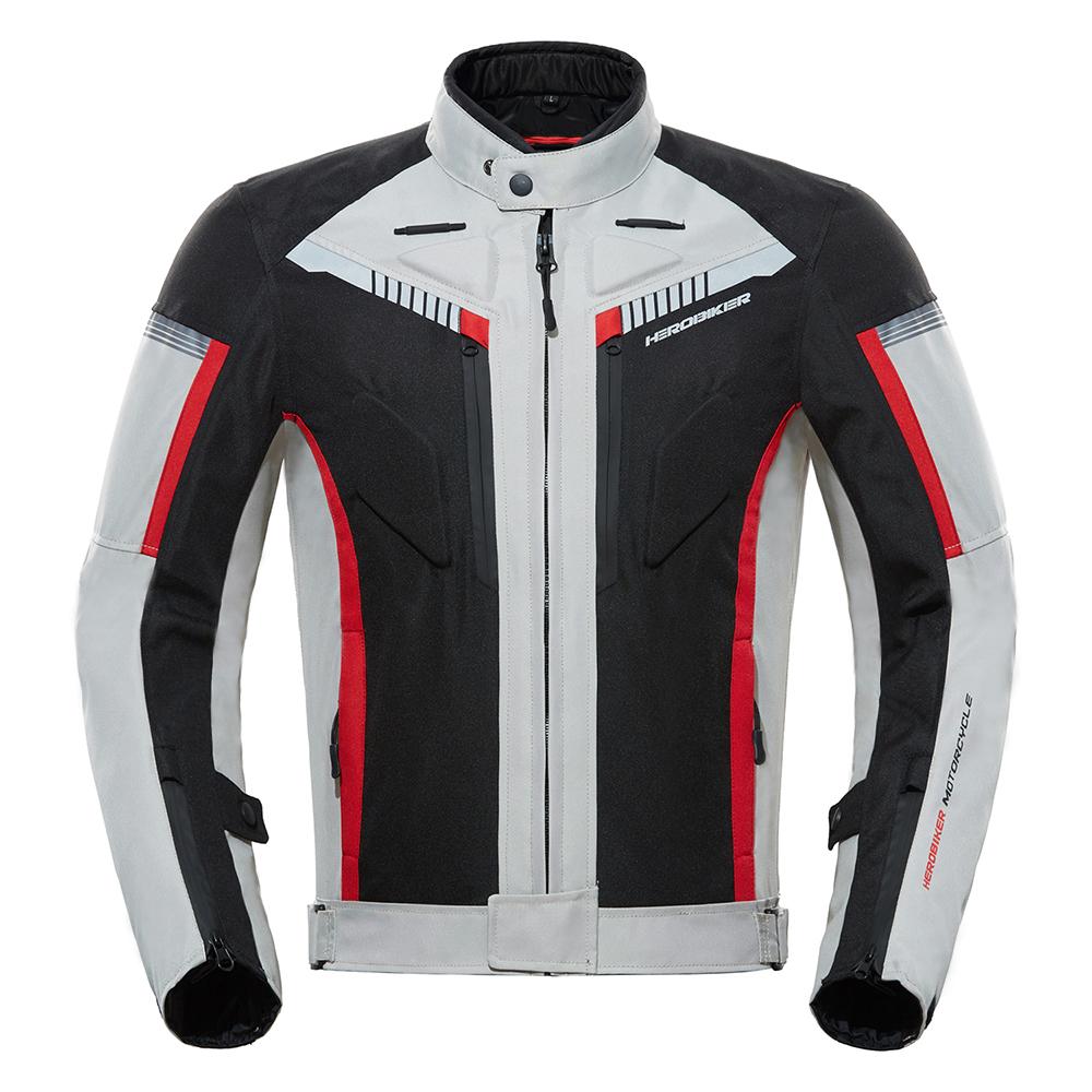 HEROBIKER Водонепроницаемая мотоциклетная куртка Мужская Гоночная куртка Носимые мотоциклетные штаны Мото куртка С защитой EVA