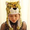 Neck Warmer Plush Moving Hat Animal Animal Hat Headgear Bomber Hat Animal Earflap Hat  Christmas