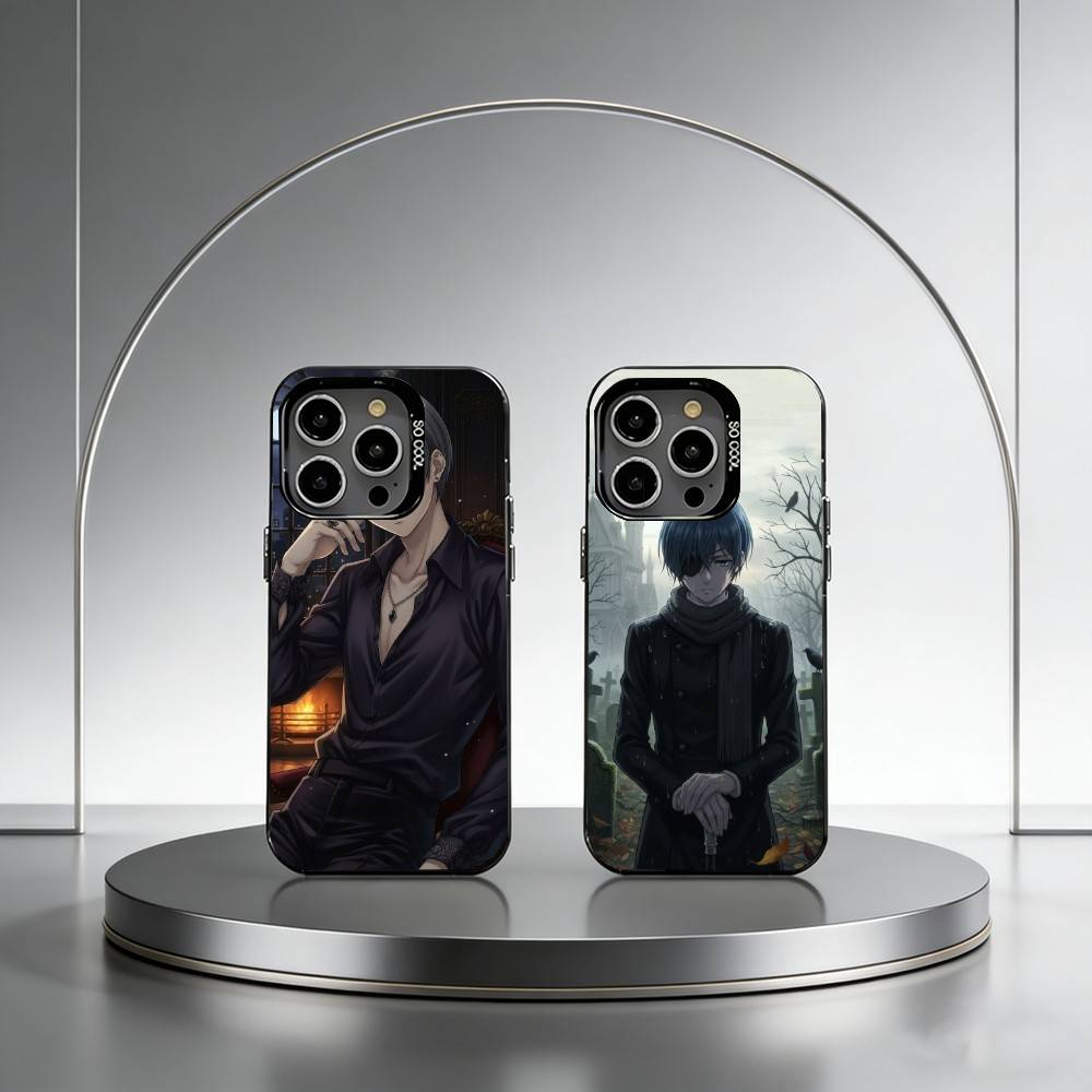 Аниме B-Butler Чехол для телефона для iPhone 17,16,15,14,13,12,11 Plus,Pro Max,XS,Красочный Серебряный Чехол для телефона Funda Cover