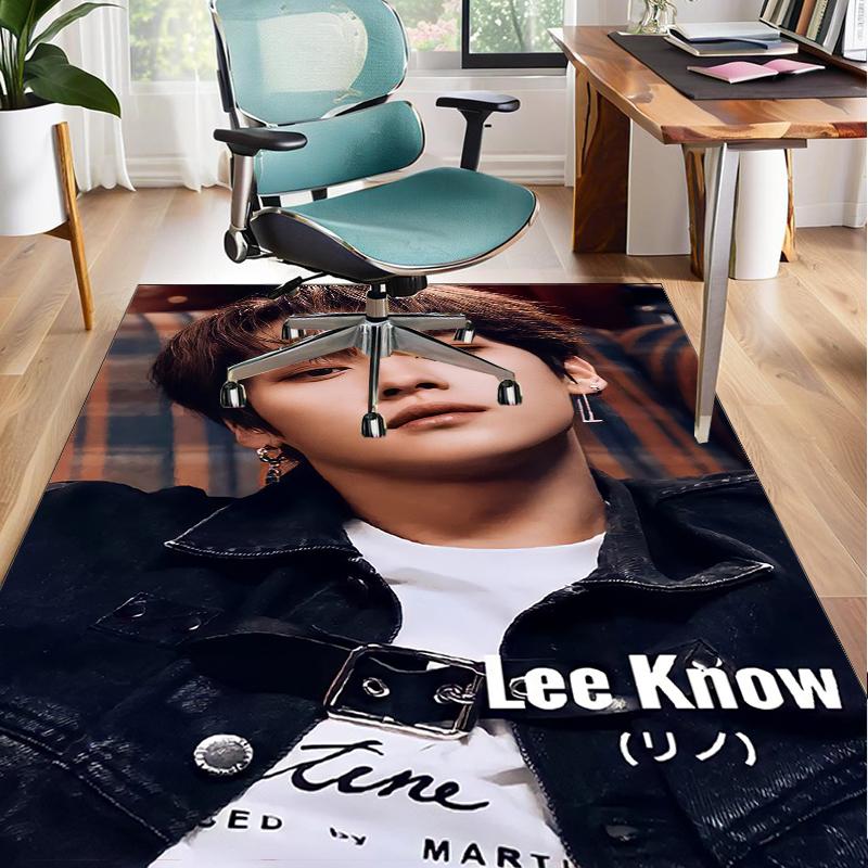 K-pop Stars In Urban Vibes Office Rug Chair Mat, Game Carpet, Suitable for Front Door, Bedroom, Living Room, Desk, Holiday Gift