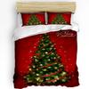 Рождественская елка, рождественские колокольчики, звезды, пододеяльник, комплект постельного белья, домашний пододеяльник, наволочки, комплект постельного белья для спальни, без простыни