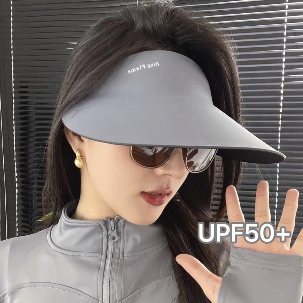 Quick-drying Empty Top Hat Nylon fabric Sun Protection Hat Breathable Wide Visor Brim Hat Summer