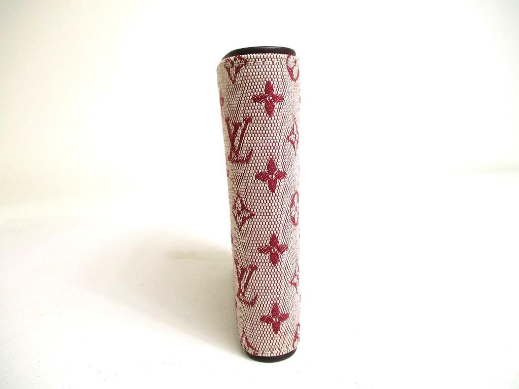 Подлинный мини-кошелек LOUIS VUITTON Monogram из канвы Cherry Canvas #a316, восстановленный