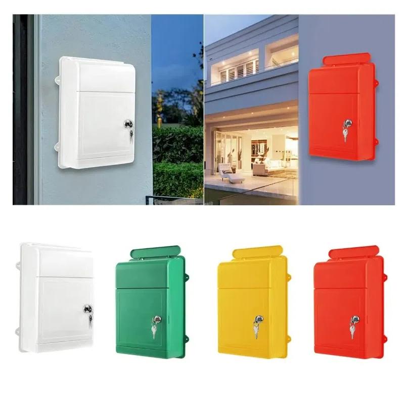 С замком почтовый ящик пластиковый почтовый ящик почтовый ящик универсальный ящик для писем для дома двора офиса