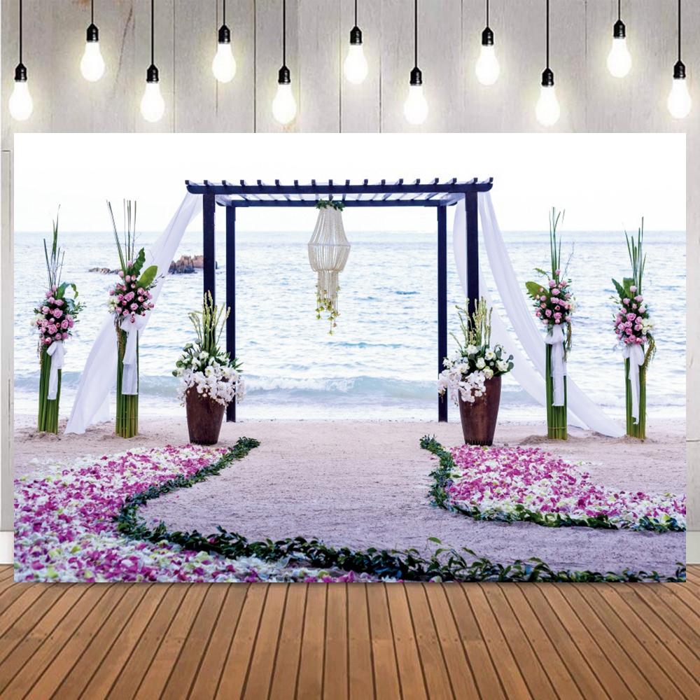 Wedding Party Photography Backdrop Flower Scenes Floral Bridal Shower Engaged Ceremony Party Decor Banner Photo Background Props21