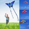 Long Tail 1M Cartoon Kites 50 Meter Kite Line Children's Kite New Colored Owl Kite  Outdoor Sports