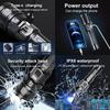 Ультрамощный фонарик Zoom 3500M с большим радиусом действия, светодиодные фонари высокой мощности, перезаряжаемый, сильный тактический фонарь
