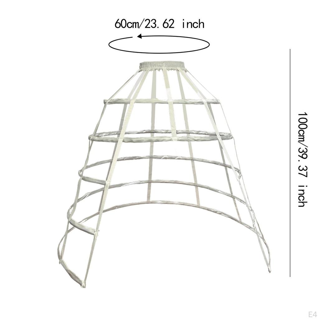Юбка с 5 кольцами, нижняя юбка, кринолин, панье для вечеринок, мероприятий, переодевания
