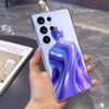 Фиолетово-синий жидкий гуманоидный чехол для телефона Samsung Galaxy S26 S25 S24 S23 S22 S21 S20 FE Plus Прозрачная защитная крышка из ТПУ