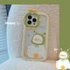 Симпатичный противоударный чехол Happy Duck Cartoon 3d 2 в 1 для Iphone 12 13 14 Pro Max Plus 11 Promax Ins Smiley Back Cover Capa
