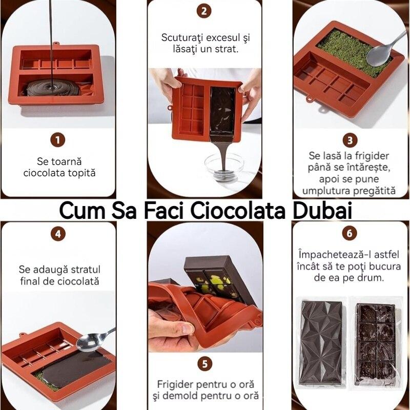 AieQaQ Silicone Chocolate Mold, 1 Inch, Pistachio - Perfect for Filled Chocolate Bars and Candies, Best Chocolate Mold in Dubai