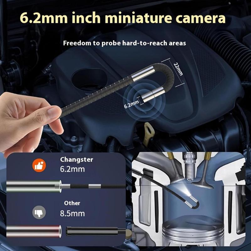 Single 360 Degree Rotating Dual Lens Automotive Boroscope Sewer Pipe Inspection Endoscope Camera Industrial 3.9mm High Quality