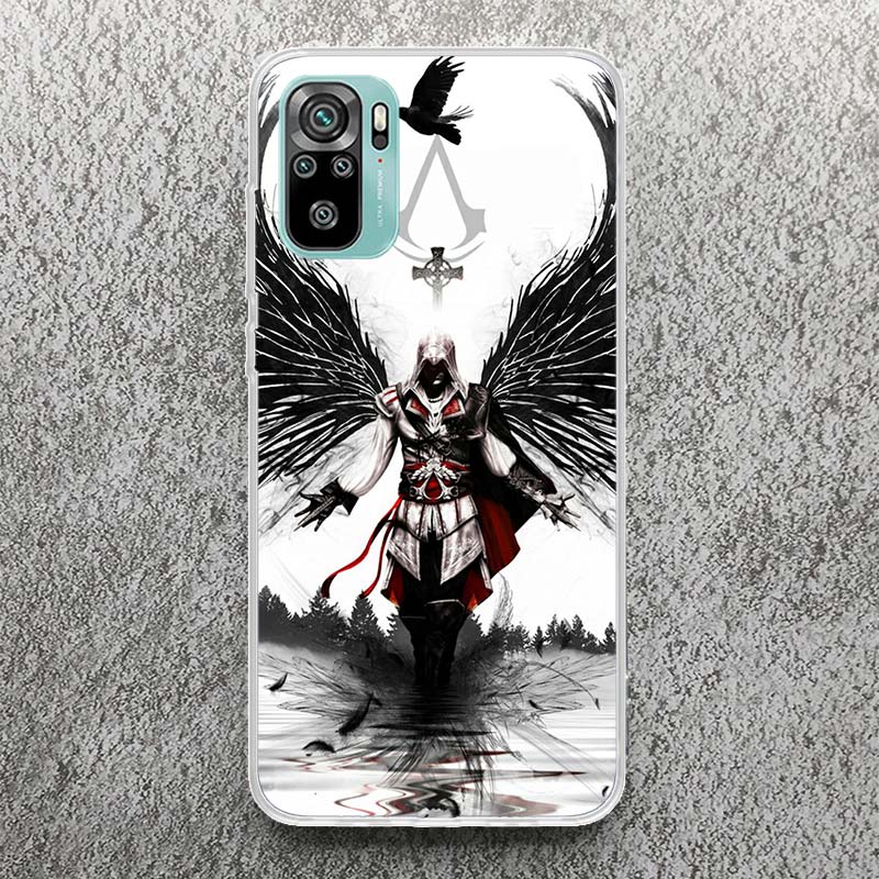 Мягкий чехол с принтом A-Assassins Game Creed для телефона Xiaomi Redmi Note 14 13 12S 11S, корпус телефона 10 Pro Plus 11E 11T 12 11 10S 5G