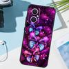 Черный Красивый Чехол-Бабочка Для OPPO Reno 13 F 10 11 12 14 Pro 11F 12F 14F 7 8 Lite Чехол Для OPPO Find X9 X8 X5 X6 Pro