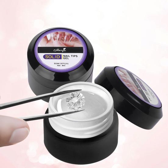 Yousheng 15 г гель-пластырь для ногтей безопасные ингредиенты не раздражающий безвредный сильная липкость быстросохнущий удлиняющий ногти самодельный клей для дизайна ногтей стразы